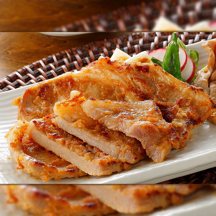 やまがた 雪豚 肩ロース 味噌漬け 80g×7 FZ23-265