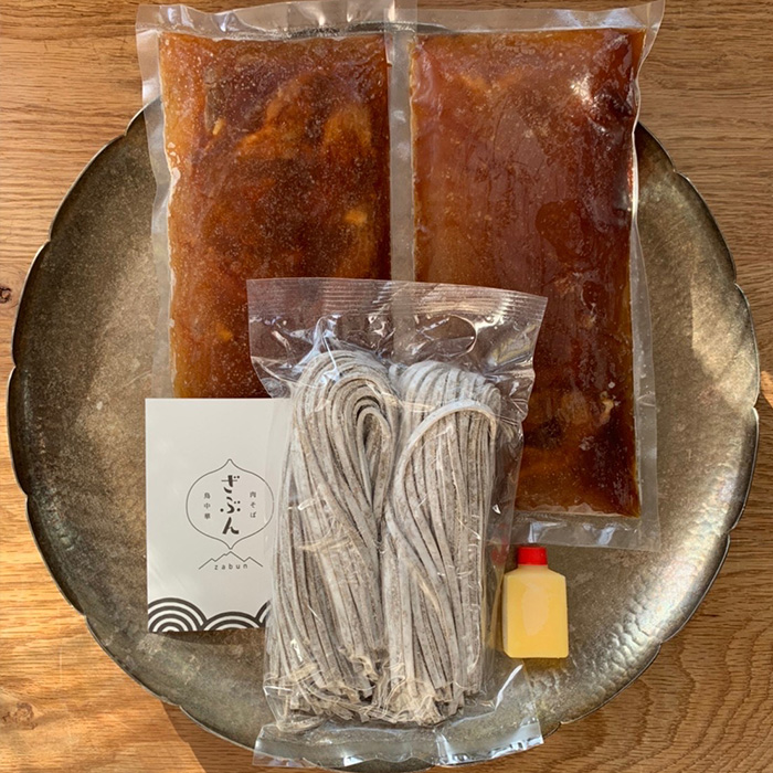 【定期便6回】『肉そば・鳥中華　ざぶん』肉そばセット(2