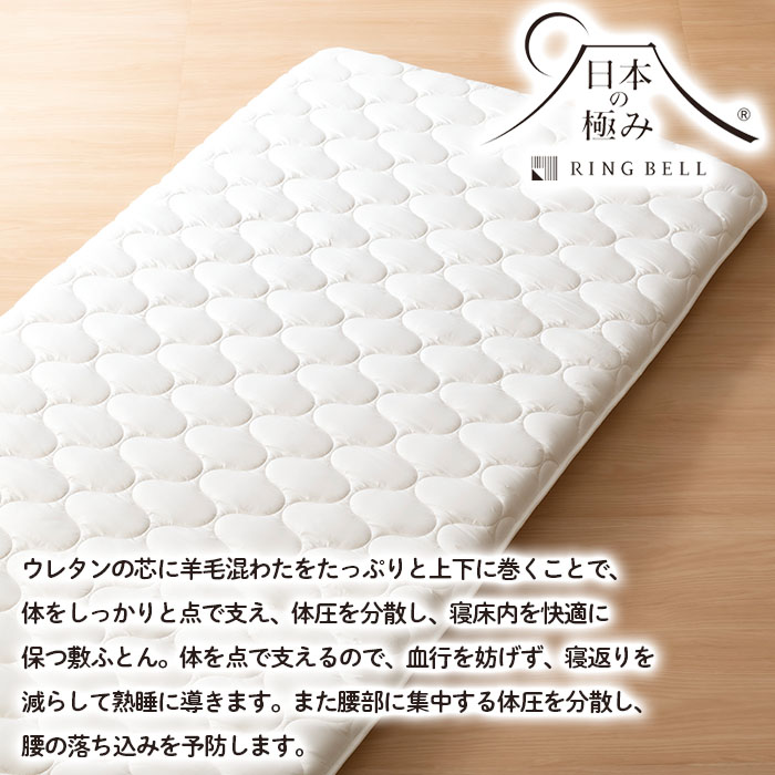 【日本の極み】プロファイル入りマットレス 敷ふとん FY23-3