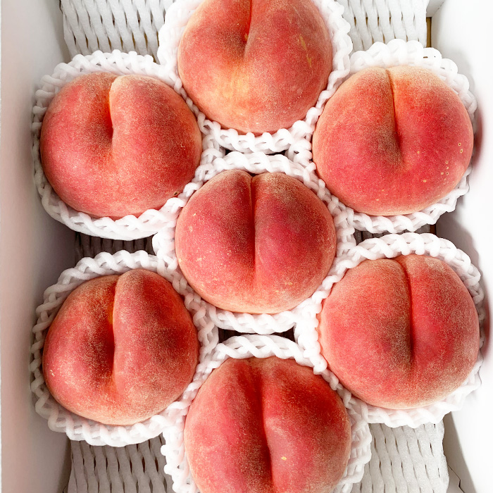 山形の桃(かための桃) 約2kg(4～9玉） 【令和8年産先行予約】