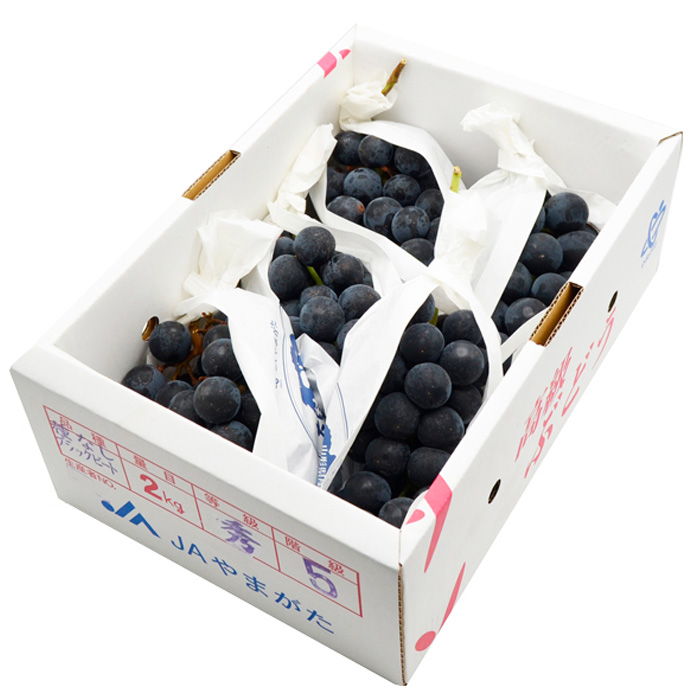 山形のぶどう ブラックビート 秀品 約2kg(3～6房)【令和8年産