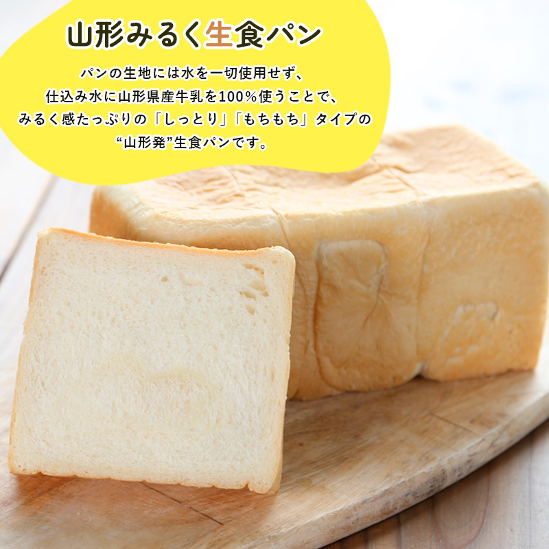 【厳選の安心素材のみを使用】山形みるく生食パン＆ラス
