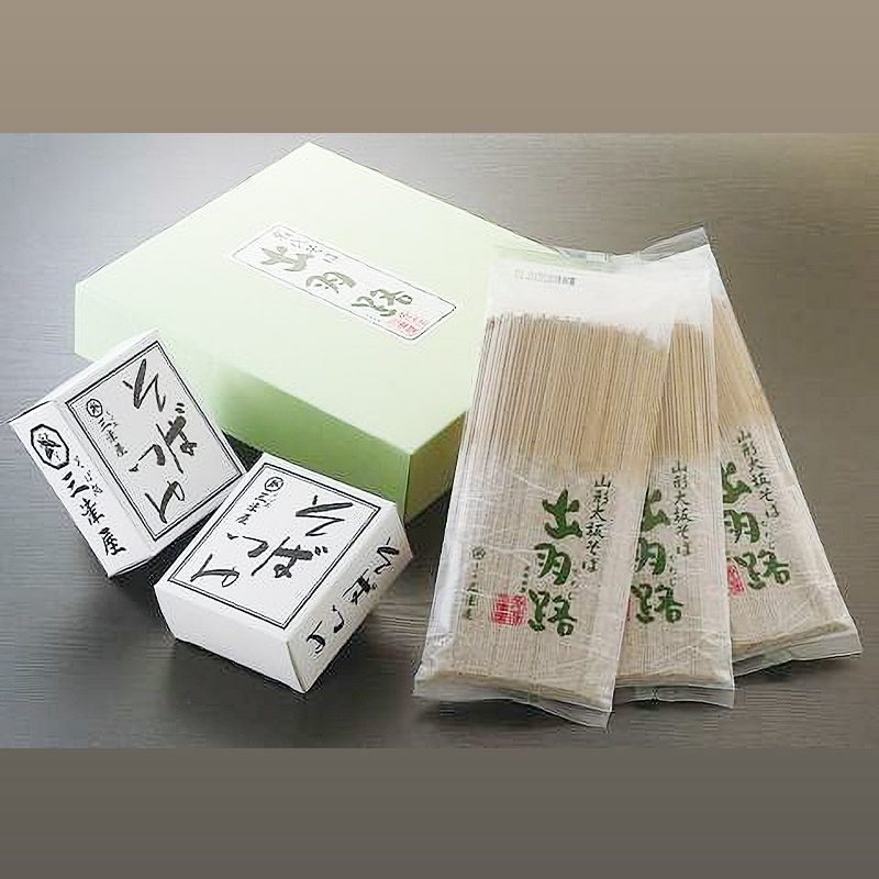 そば処三津屋 大板乾麺ギフトセット 4人前 (200g×3把) FY24-071