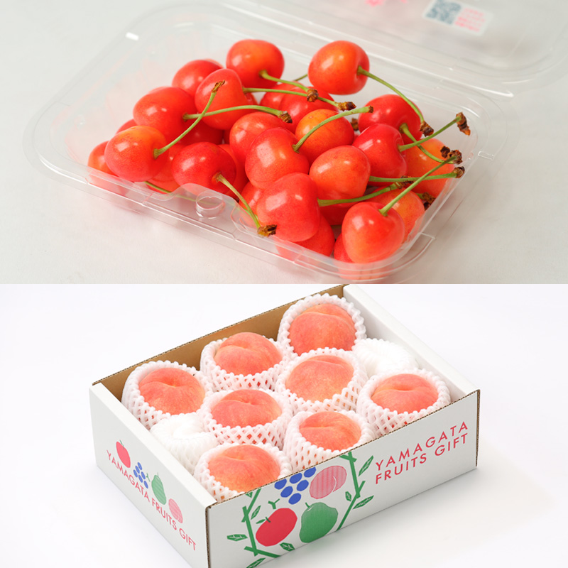 【定期便4回】☆フルーツ王国山形☆佐藤錦・白桃・シャイ