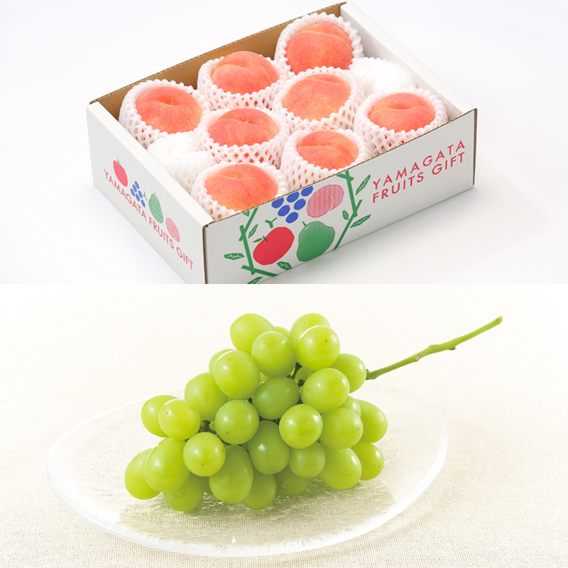 【定期便4回】☆フルーツ王国山形☆白桃・シャインマスカ