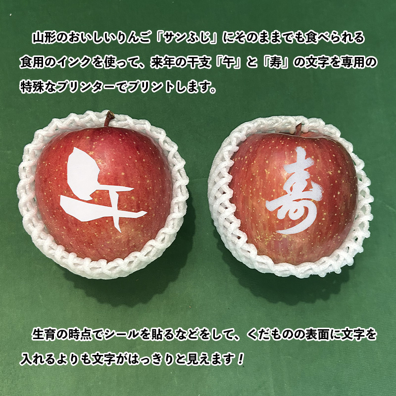 ☆フルーツ王国山形☆ りんご (サンふじ)【珍しい！”干支 