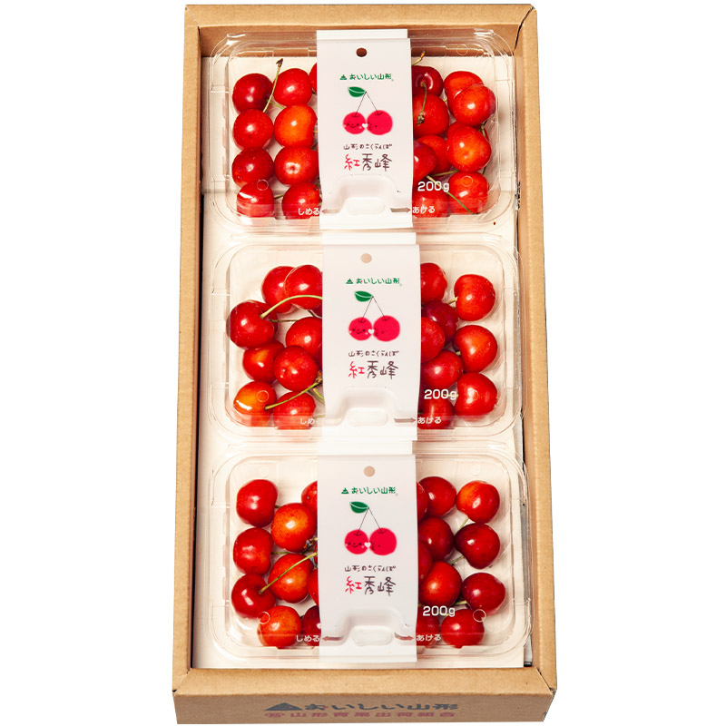 山形市産 さくらんぼ(紅秀峰)L 540g(180g×3) 【令和8年産先行予