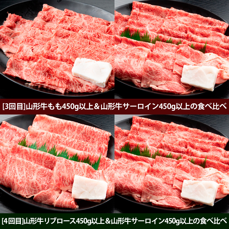 【定期便6回】山形牛すき焼き4～5人前定期便　山形牛専門