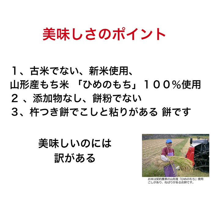 山形産ひめのもち使用！切り餅(1kg)・ずんだあん(200g)・こし
