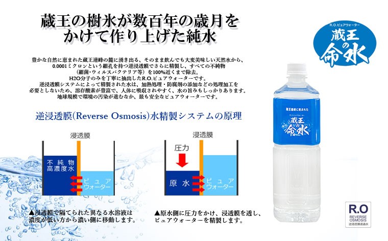 蔵王の命水 500ml×48本 FZ23-908