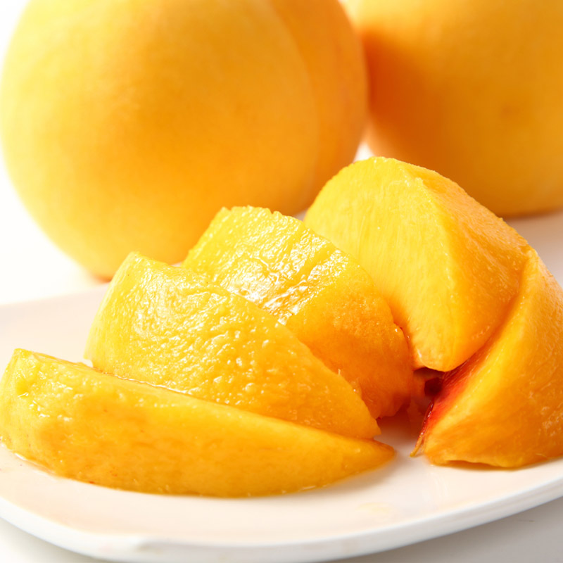 山形産 柔らかめ 「黄桃」 秀品 約2kg (5玉～8玉)【令和8年産