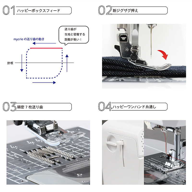 ハッピージャパン ミシン mycrie FFH-6000 FY25-214