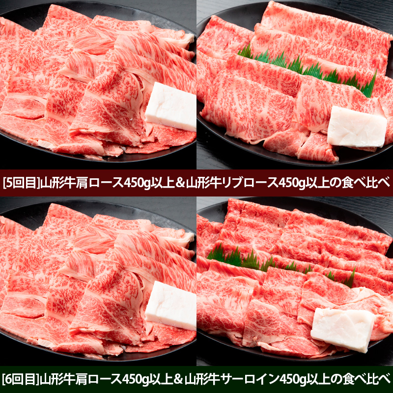 【定期便6回】山形牛すき焼き4～5人前定期便　山形牛専門