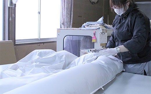 【備長炭ハニカム】真綿入り腰痛専用敷布団 片面凹凸 レギ