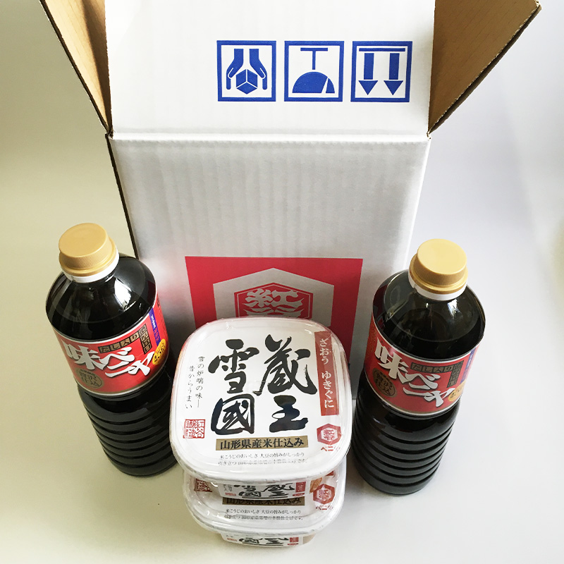 【紅谷】蔵王雪国味噌と味ベニヤセット FZ23-794