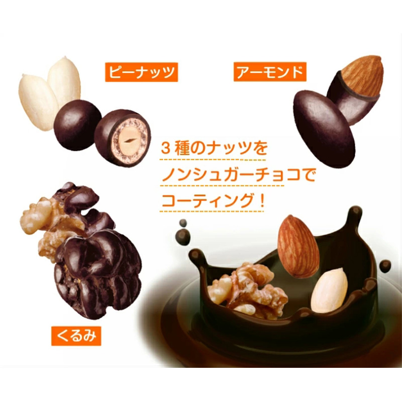 【定期便3回】【でん六】ロカボナッツチョコ 1kg×3ヶ月 小