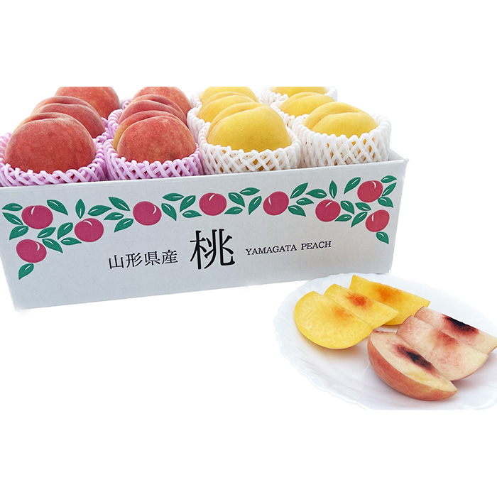 山形市産 黄桃と白桃（柔らかめ）の2色セット 秀 3kg 【令和