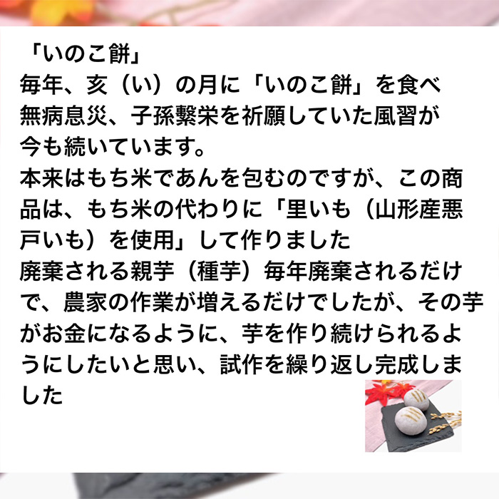 SDGs 悪戸いもの親芋使用！「亥のこ餅」10個 FY23-754