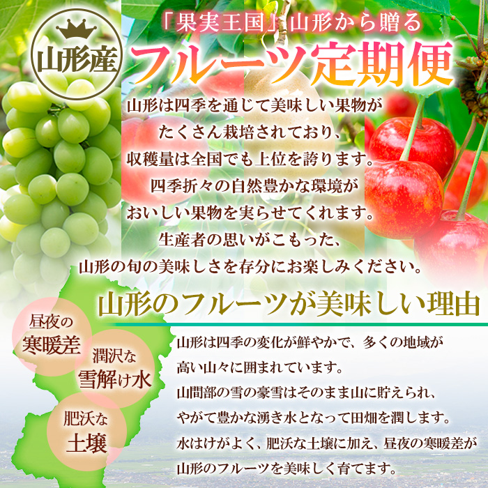 【定期便5回】果ノ国やまがた ～旬が来るたび山形が来る～