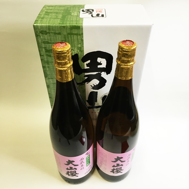 『期間限定』男山 純米大吟醸 西蔵王の大山櫻 1.8L×2本【令