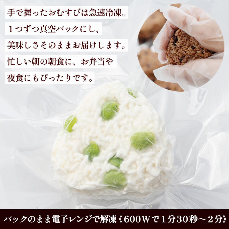 つや姫使用 無添加冷凍おむすび10個 食べ比べセット(梅・海