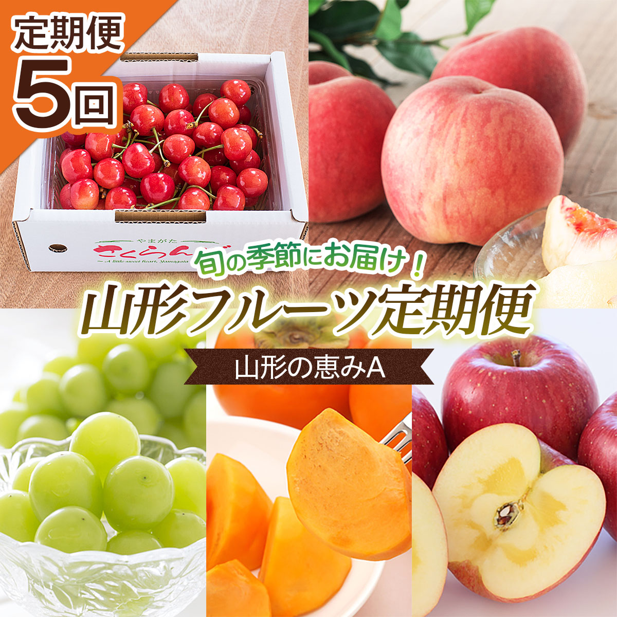 【定期便5回】山形の恵みA 【令和8年産先行予約】FS25-644