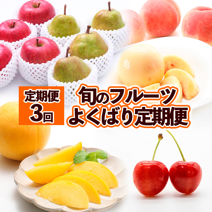 【定期便3回】旬のフルーツ　よくばり定期便 FY25-824
