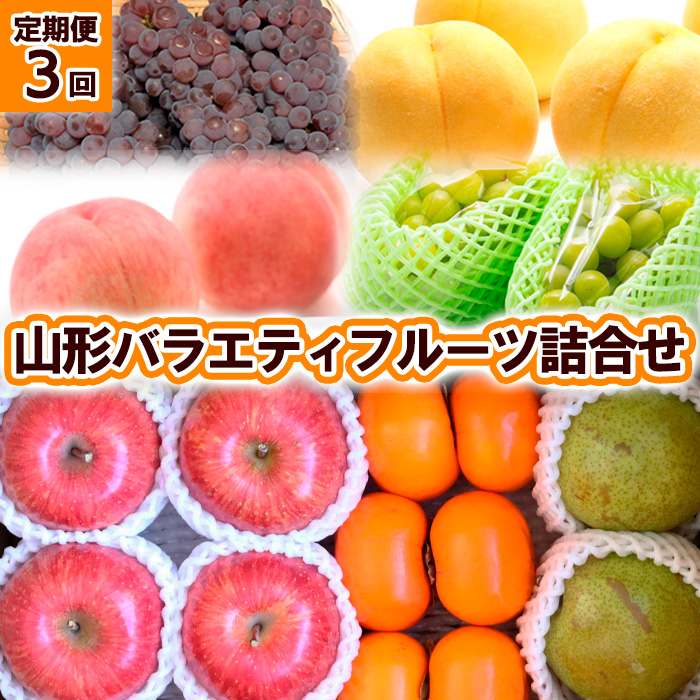 【定期便3回】山形バラエティフルーツ詰合せ 【令和8年産