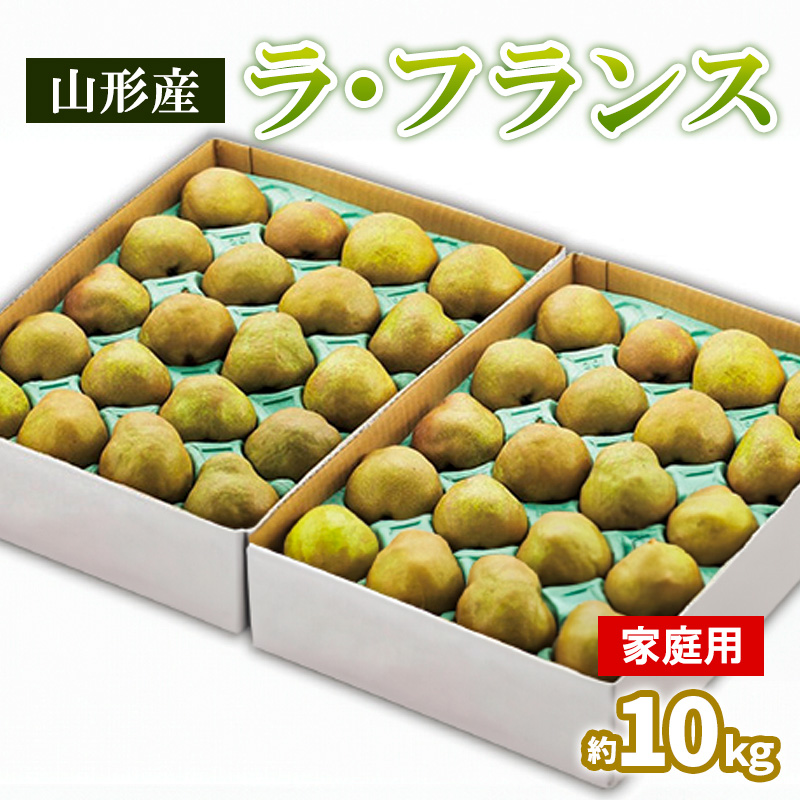 山形のラ・フランス ご家庭用 約10kg(5kg×2箱) 24～48個　 FY25-8