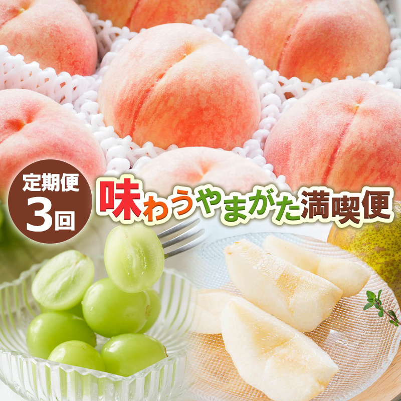 【定期便3回】味わうやまがた 満喫便 【令和8年産先行予約