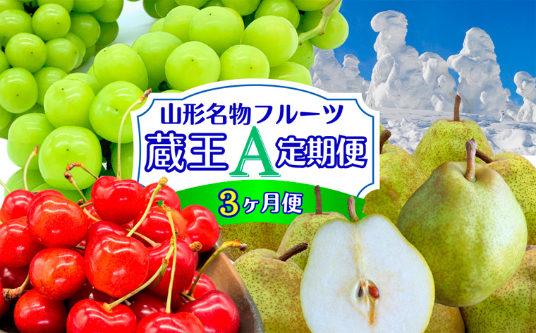 【定期便3回】やまがたフルーツ定期便”蔵王”山形名物フ