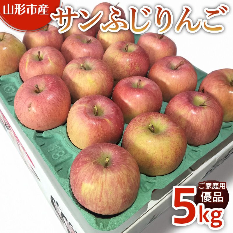 【ご家庭用】サンふじリンゴ 5kg (12～20玉) FY25-359