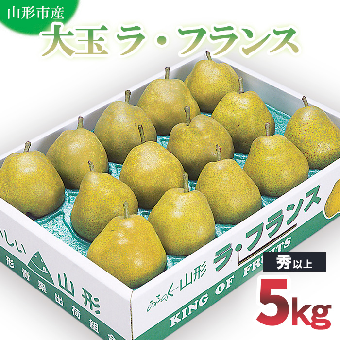 山形市産 大玉ラ・フランス 秀 以上 5kg (12・14・16玉) FZ20-501