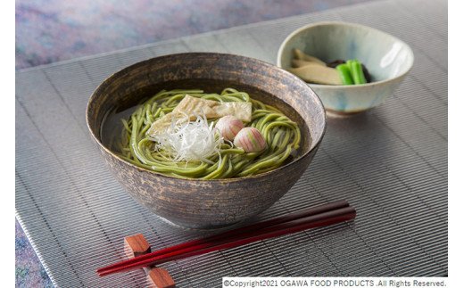 [小川製麺]3束ね 茶そば 480g(160g×3束)×6入 FZ21-431