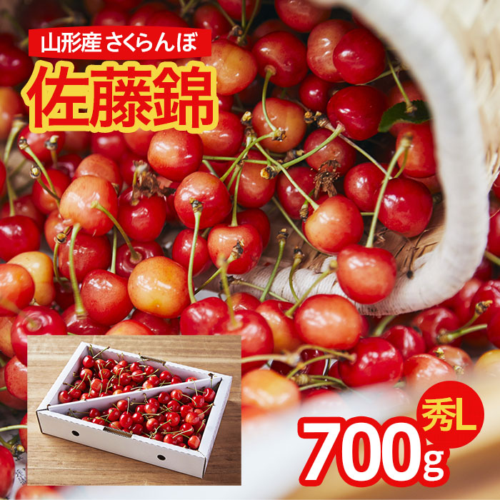 さくらんぼ！佐藤錦 農家オススメ！L玉 700g 【令和8年産先