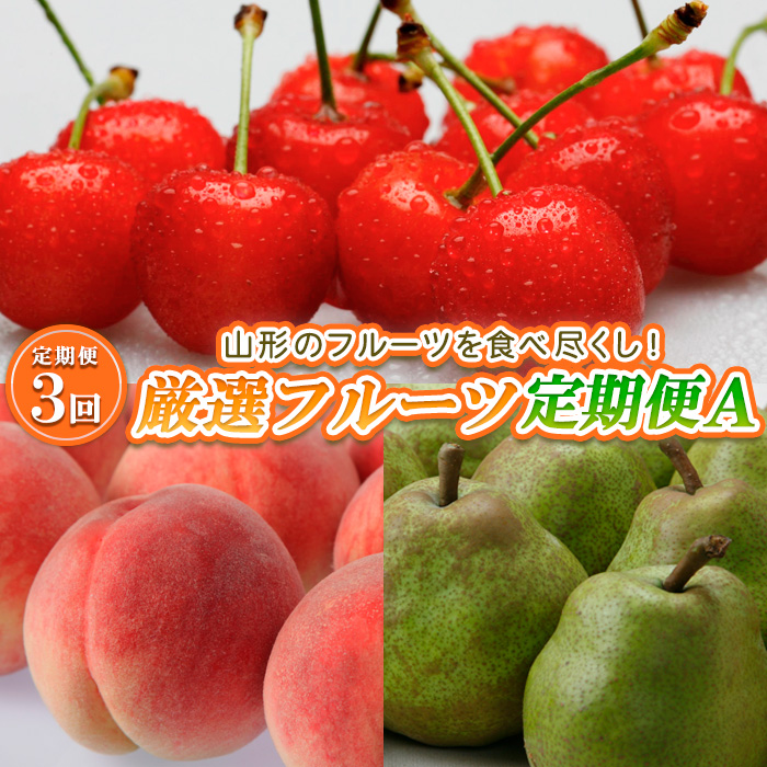 [定期便3回]山形のフルーツを食べ尽くし!厳選フルーツ定期便A [令和6年産先行予約]FS23-857