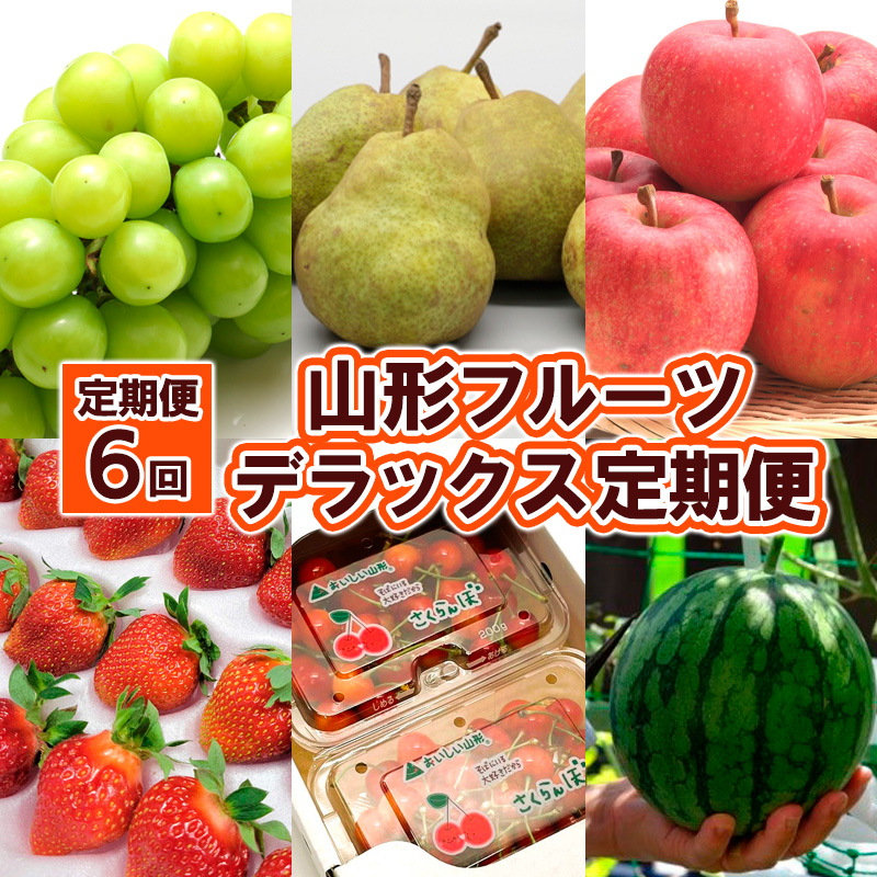 【定期便6回】山形フルーツ デラックス定期便 FY25-825