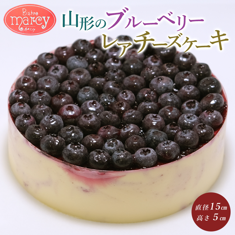 山形のブルーベリーレアチーズケーキ 1個 FY24-154