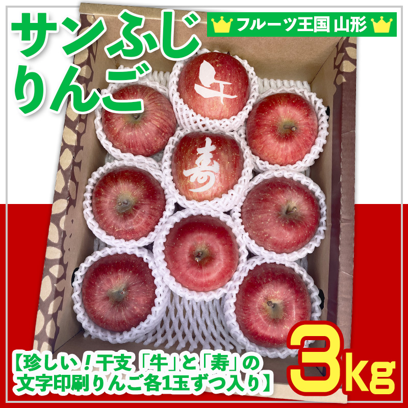 ☆フルーツ王国山形☆ りんご (サンふじ)【珍しい！”干支