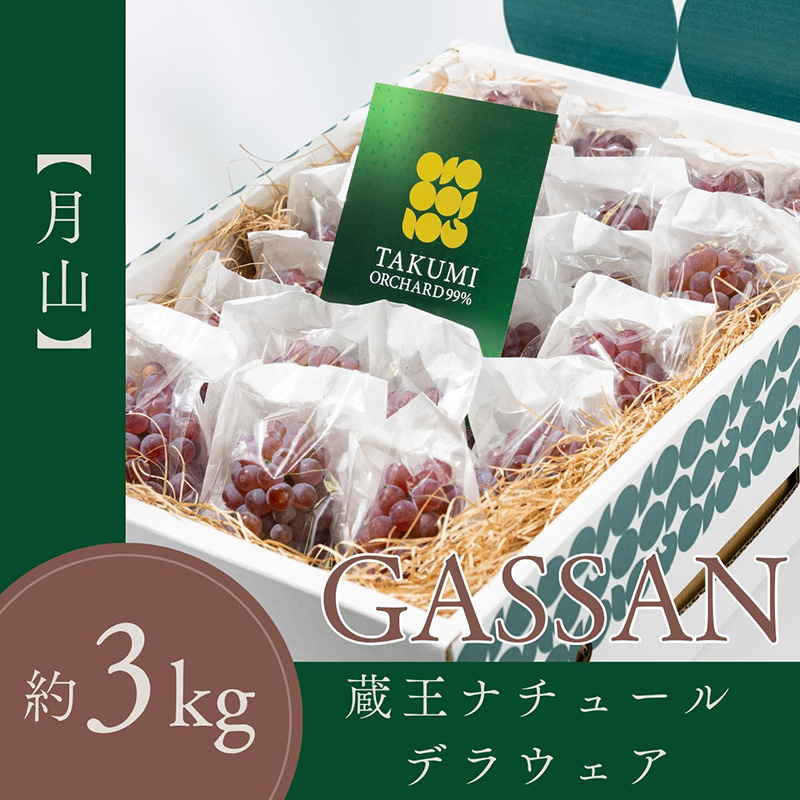 【月山 GASSAN】蔵王ナチュールデラウェア 山形のデラウエア