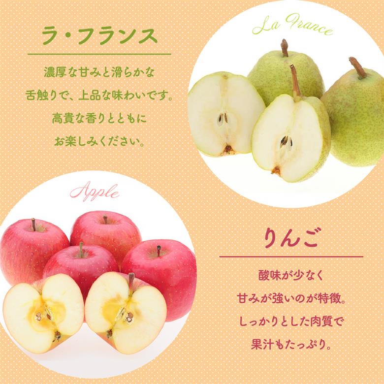 【先行予約】 令和8年産 ラ・フランス & りんご 詰め合わせ 計 約3kg ラ・フランス 6玉 りんご 3玉 2026年11月上旬～12月上旬 お届け予定 山形県 米沢市