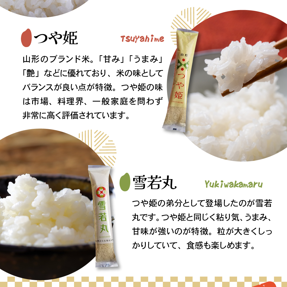 【 令和7年産  】 米沢米の バラエティーセット 計4.4kg ( 2kg×1袋 300g×8袋 ) 〔2025年10月中下旬頃～順次お届け〕雪若丸 つや姫 ミルキークイーン コシヒカリ 2025年産 産地直送 農家直送 ブランド米