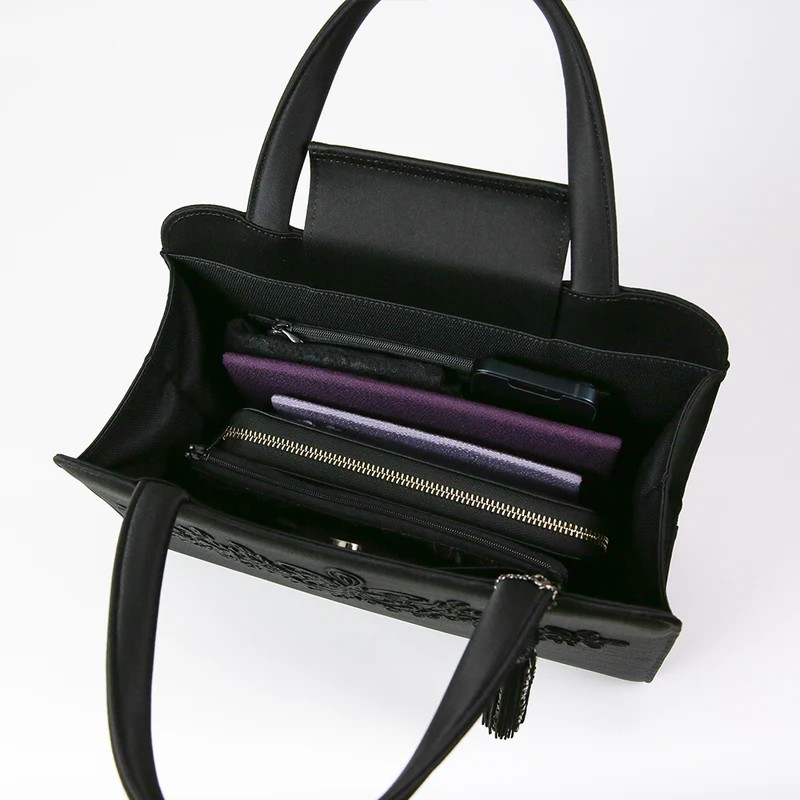 【米沢織】タッセル付きトート型フォーマルバッグ