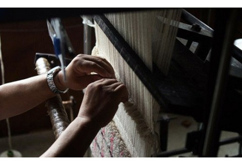 スツール ラグ 《 無地 パープル 》 〔 300mm × 400mm 〕 スツールラグ インテリア 緞通 絨毯 [050-007-PL]