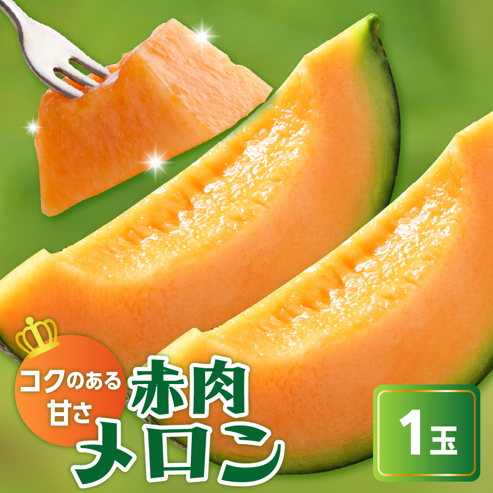 【先行予約】 令和8年産 赤肉メロン ( クインシー719 ) 1玉 2kg以上 2026年7月中旬～8月中旬頃お届け予定