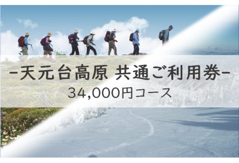 天元台高原 共通利用券 10枚組(1万円分) トレッキング スキー スノ−ボード