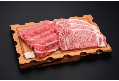 [冷蔵]米沢牛 すき焼き・ステーキ詰合せ 約1.2kg 牛肉 和牛 ブランド牛