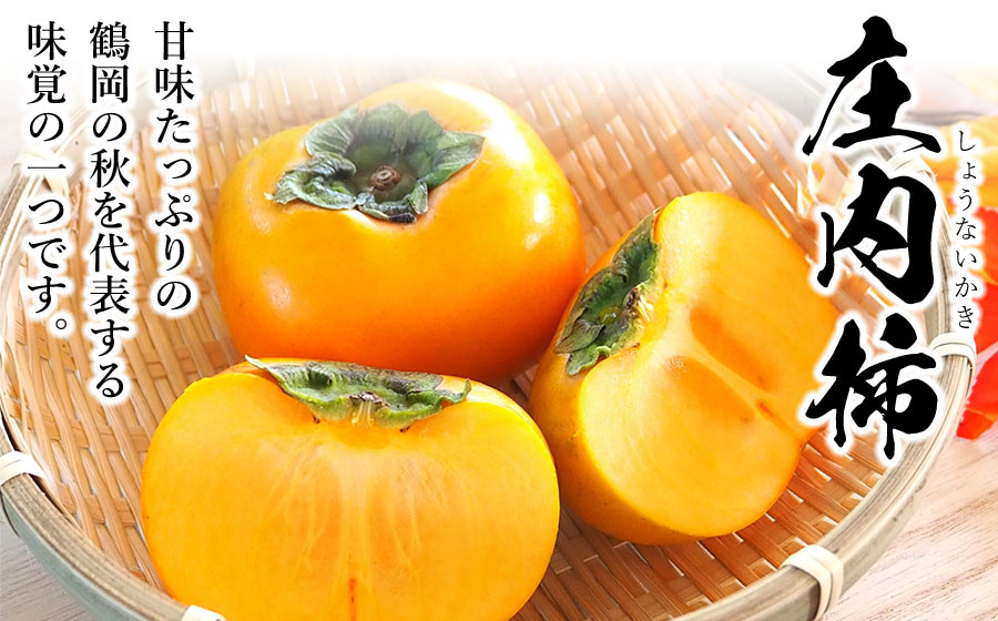【令和8年産先行予約】 庄内柿 秀品 (L～4Lサイズ)  約10kg (5kg×2箱) (50～62個)　山形県鶴岡市産　株式会社 元青果