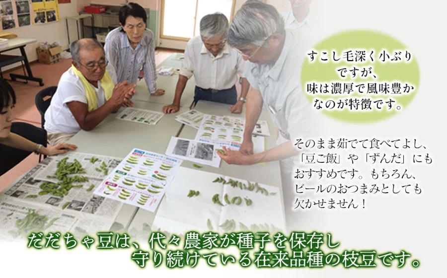 【令和7年産 先行予約】鶴岡特産　訳ありだだちゃ豆 3kg(1kg×3袋)　庄内産直センター