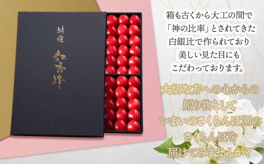 【令和8年産先行予約】【贈答用】さくらんぼ「紅秀峰」 88粒　(2Lサイズ) いまいのさくらんぼ園 K-8114